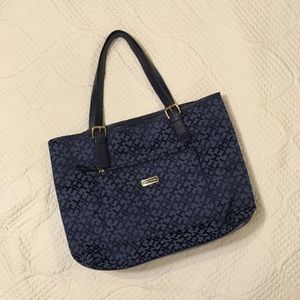 Tommy Hilfiger TH Monogram Navy Blue Shopper Tote